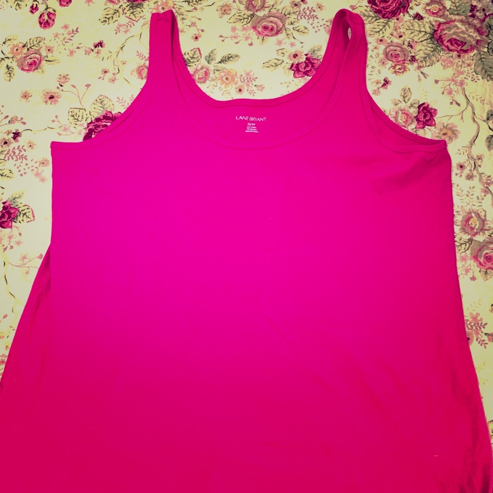 New Lane Bryant Pink Tank Top Size 22 24